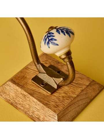 BELLA MAISON Wandhaken ''Valor'' in Hellbraun - (B)10 x (H)16 x (T)11,5 cm