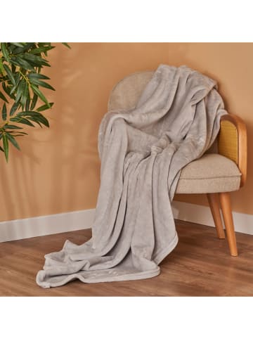 BELLA MAISON Bedsprei "Shelly" lichtgrijs - (L)190 x (B)140 cm