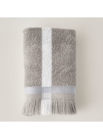 BELLA MAISON Gästehandtuch ''Ella'' in Hellgrau - (L)50 x (B)30 cm