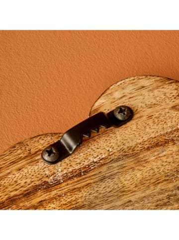 BELLA MAISON Dekoracja ścienna "Dulce" w kolorze jasnobrązowo-kremowym - Ø 20 cm