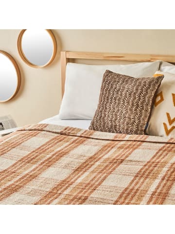 BELLA MAISON Bedsprei "Noah" bruin - (L)200 x (B)150 cm