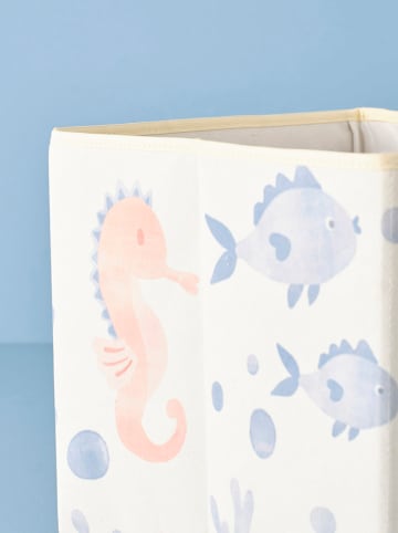 BELLA MAISON Kosz "Marine" w kolorze błękitno-jasnoróżowym - 30 x 30 x 30 cm