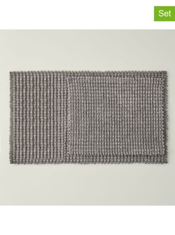 BELLA MAISON 2er-Set: Badematten ''Cosy'' in Grau