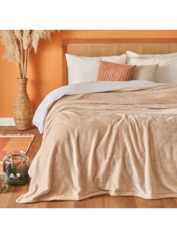 BELLA MAISON Bettüberwurf ''Shelly'' in Creme - (L)220 x (B)200 cm