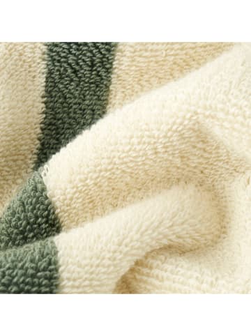 BELLA MAISON Handtuch ''Ella'' in Creme/ Grün - (L)90 x (B)50 cm