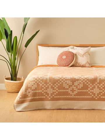 BELLA MAISON Tagesdecke "Lilith" in Hellbraun - (L)220 x (B)180 cm