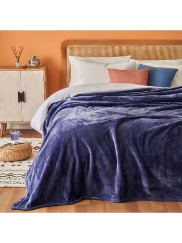 BELLA MAISON Bettüberwurf ''Shelly'' in Blau - (L)220 x (B)200 cm