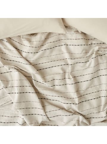 BELLA MAISON Bedsprei "Alba" crème/antraciet