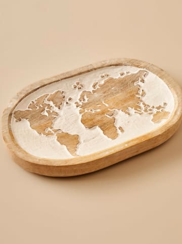 BELLA MAISON Dekoschale "Miro" in Weiß - (B)20 x (H)30 cm