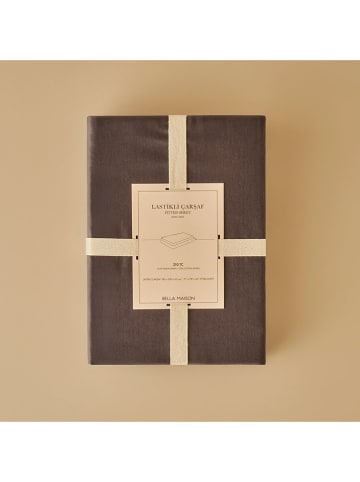 BELLA MAISON Prześcieradło "Supreme" w kolorze antracytowym na gumce