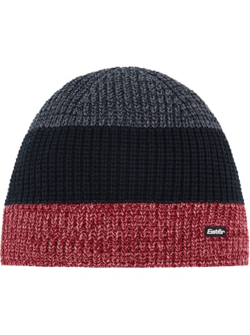 Eisbär Mütze "Caris" in Rot/ Grau/ Schwarz