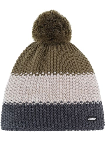 Eisbär Czapka "Star" w kolorze antracytowo-oliwkowo-beżowym