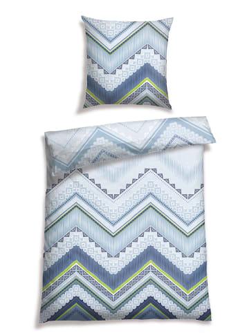 Schiesser Renforcé beddengoedset "Aria" lichtblauw