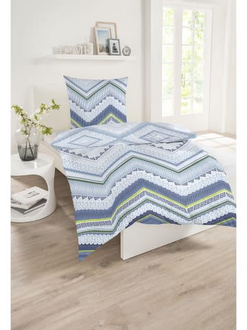 Schiesser Renforcé beddengoedset "Aria" lichtblauw