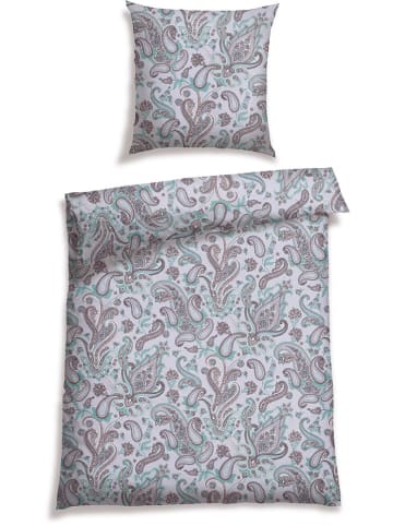 Schiesser Renforcé beddengoedset wit/turquoise