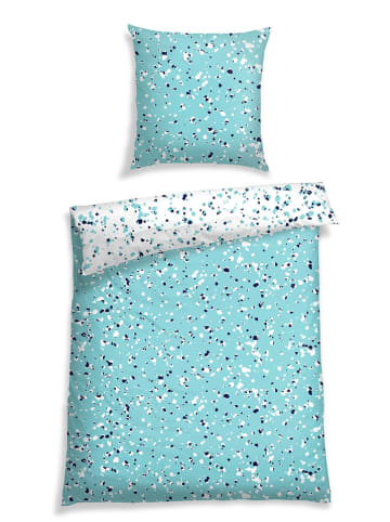 Schiesser Renforcé beddengoedset "Jakson" turquoise