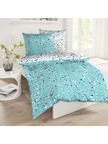 Schiesser Renforcé beddengoedset "Jakson" turquoise