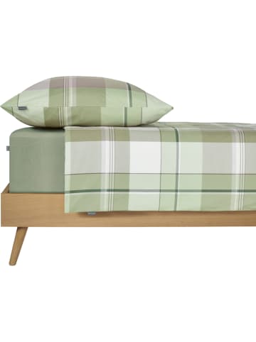 Schiesser Renforcé beddengoedset "Ate" groen/wit