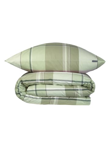 Schiesser Renforcé-Bettwäsche-Set "Ate" in Grün/ Weiß