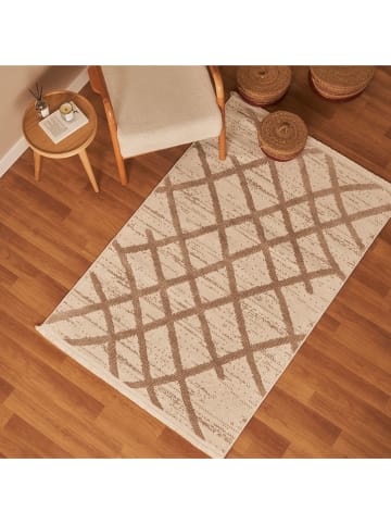 BELLA MAISON Baumwoll-Teppich "Soso" in Beige