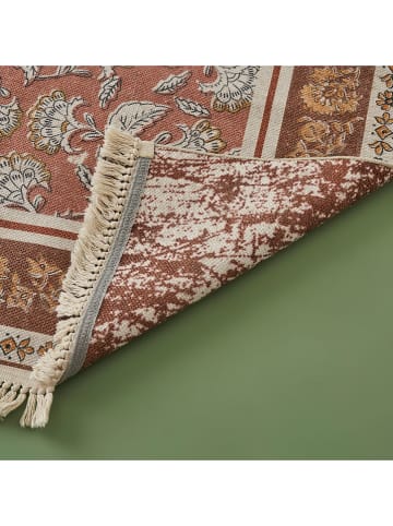 BELLA MAISON Baumwoll-Teppich in Hellbraun