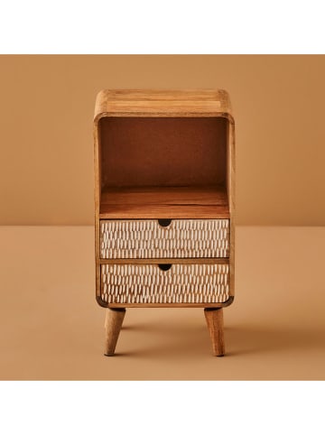 BELLA MAISON Nachtkastje "Hera" naturel - (B)30 x (H)56 x (D)25 cm