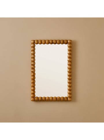 BELLA MAISON Lustro ścienne "Bubble" w kolorze jasnobrązowym - 46 x 68 cm