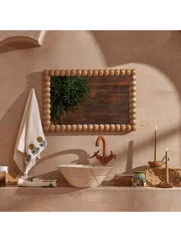 BELLA MAISON Wandspiegel "Bubble" in Natur - (B)46 x (H)68 cm