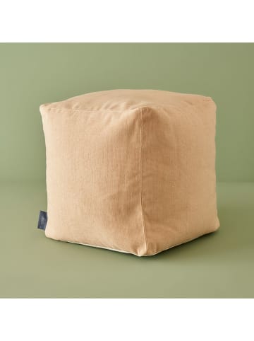 BELLA MAISON Pouf "Ruby" in Beige - (B)30 x (H)36 cm