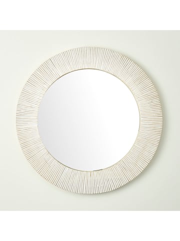 BELLA MAISON Lustro ścienne "Mia" w kolorze białym - Ø 82 cm