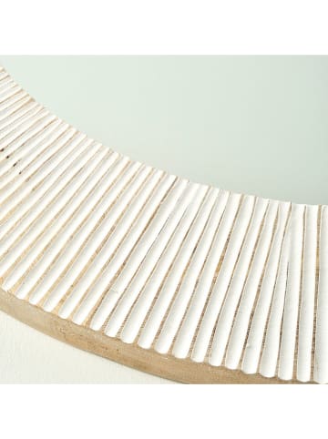 BELLA MAISON Wandspiegel "Mia" in Weiß - Ø 82 cm