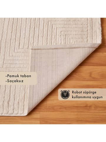 BELLA MAISON Kurzflor-Teppich "Vento" in Beige
