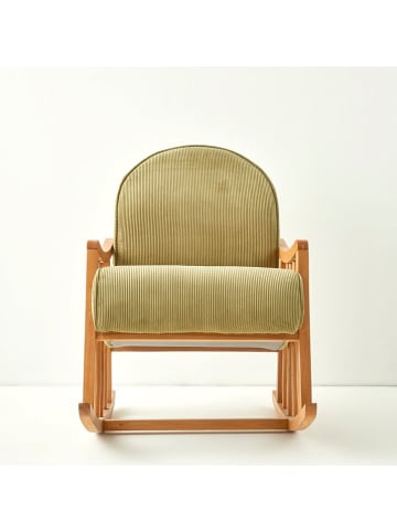 BELLA MAISON Fotel bujany "Alen" w kolorze khaki - 85 x 67 x 75 cm