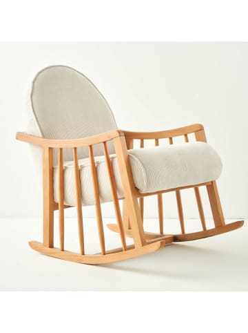 BELLA MAISON Schommelstoel "Alen" crème - (B)85 x (H)67 x (D)75 cm