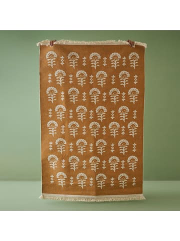 BELLA MAISON Katoenen tapijt "Indianl" mostergeel