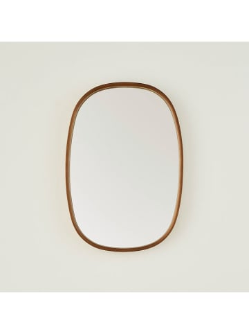 BELLA MAISON Wandspiegel "Cloudy" in Walnuss - (B)38 x (H)55 cm