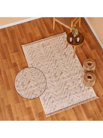 BELLA MAISON Kurzflor-Teppich "Sienna" in Taupe