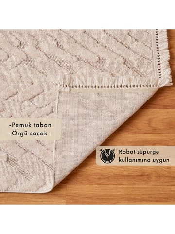 BELLA MAISON Kurzflor-Teppich "Sienna" in Taupe