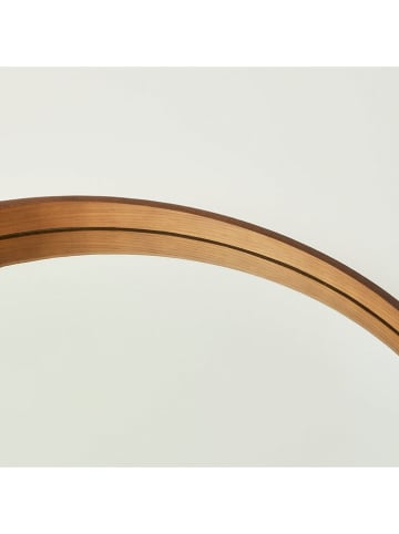 BELLA MAISON Wandspiegel "Olivia" walnoothoutkleurig - Ø 80 cm