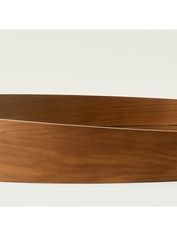 BELLA MAISON Wandspiegel "Olivia" walnoothoutkleurig - Ø 80 cm