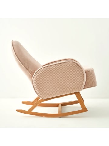 BELLA MAISON Schaukelstuhl "Meira" in Rosa - (B)78 x (H)75 x (T)91 cm