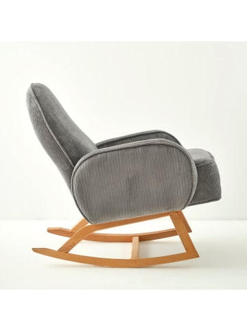 BELLA MAISON Fotel bujany "Meira" w kolorze szarym - 78 x 75 x 91 cm