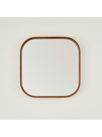 BELLA MAISON 3-delige set: wandspiegels "Square" walnoothoutkleurig