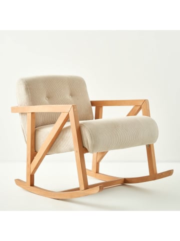 BELLA MAISON Schommelstoel "Just" crème - (B)80 x (H)68 x (D)93 cm