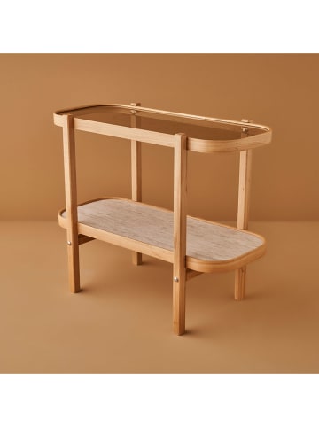 BELLA MAISON Kast "Retro" eikenhoutkleurig/wit - (B)103 x (H)85 x (D)42 cm