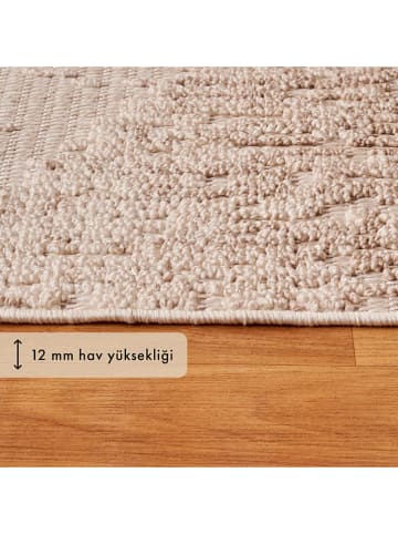 BELLA MAISON Laagpolig tapijt "Tavena" taupe