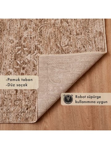 BELLA MAISON Laagpolig tapijt "Nexora" bruin