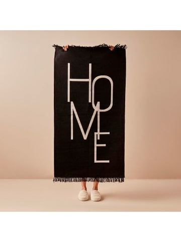 BELLA MAISON Katoenen tapijt "Home" zwart