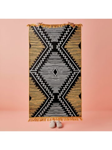 BELLA MAISON Dywan dwustronny "Nina" w kolorze czarno-jasnobrązowym