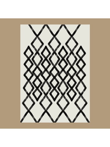 BELLA MAISON Katoenen tapijt "Spirit" wit/zwart